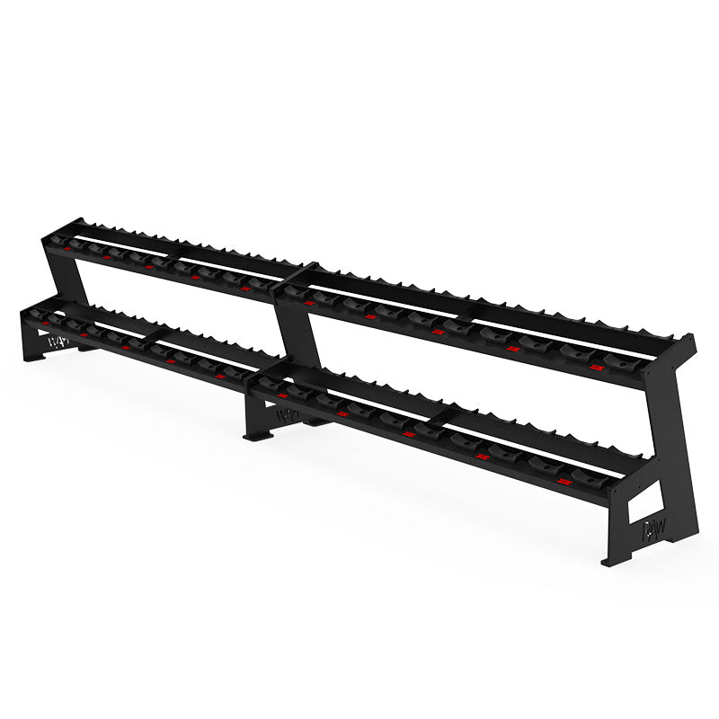 2-Tier Dumbbell CPU Round Storage Rack - Organize Computer Parts & Accessories - Perfect for Home Office, Server Room, and Tech Workshop Organization