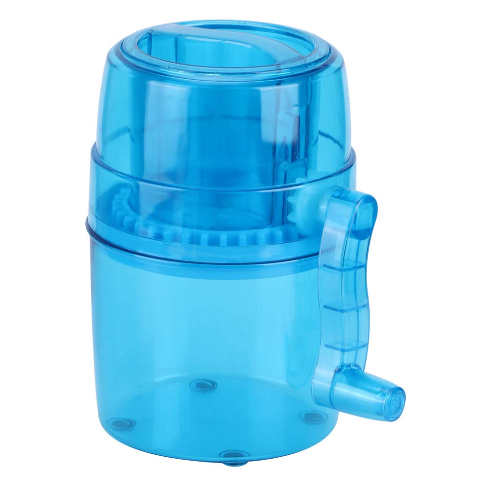 Portable Manual Shaved Ice Maker Machine - Household Snow Cone Maker for Kids & Adults - Perfect for Frozen Cocktails, Margaritas, Summer Parties & Backyard BBQs