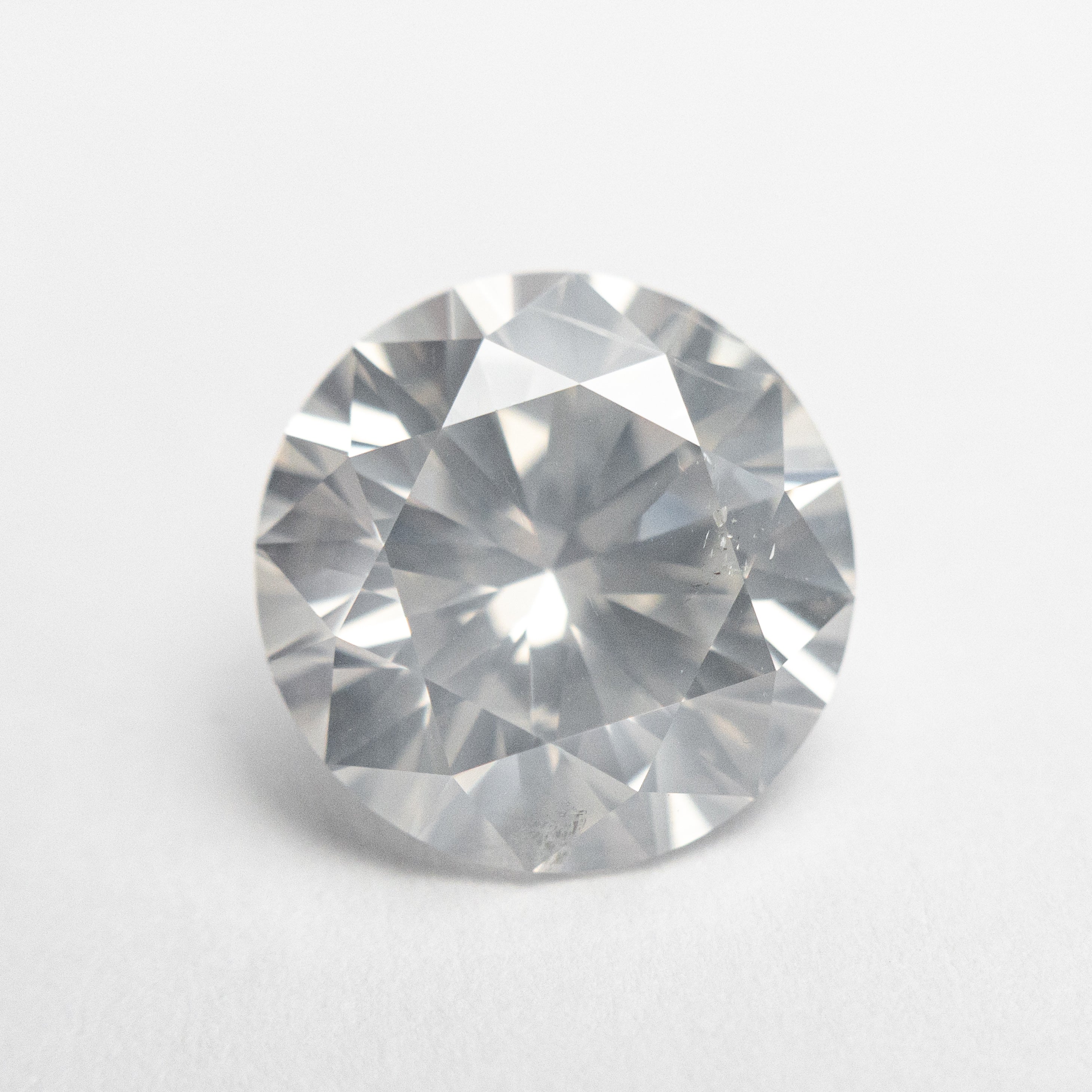 4.00ct GIA Certified Fancy White Round Brilliant Diamond - 10.13x10.12x6.25mm I2 Clarity for Engagement Rings & Fine Jewelry