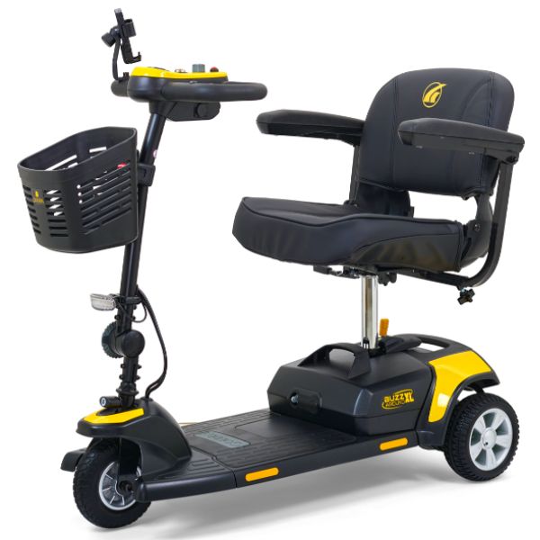 Golden Technologies Buzzaround XL 3-Wheel Mobility Scooter - Lightweight & Portable Electric Scooter for Adults & Seniors - Ideal for Shopping, Travel & Outdoor Activities