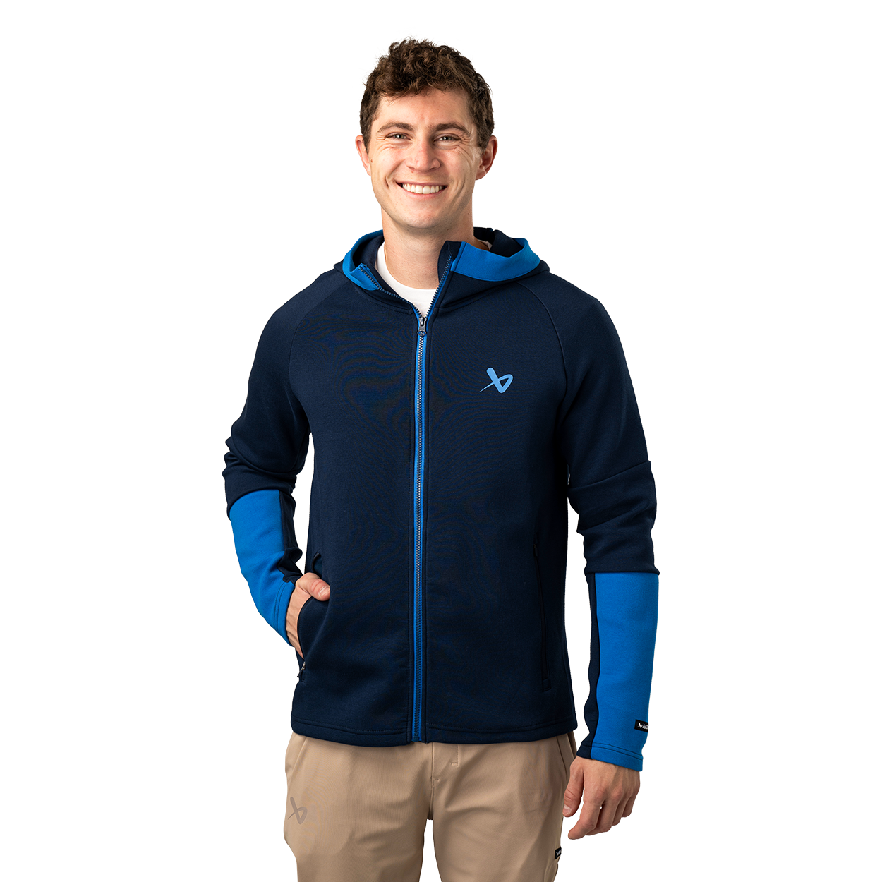 Bauer FLC Colorblock Full-Zip Senior Hockey Jacket - Lightweight & Durable for Ice Hockey Training & Games