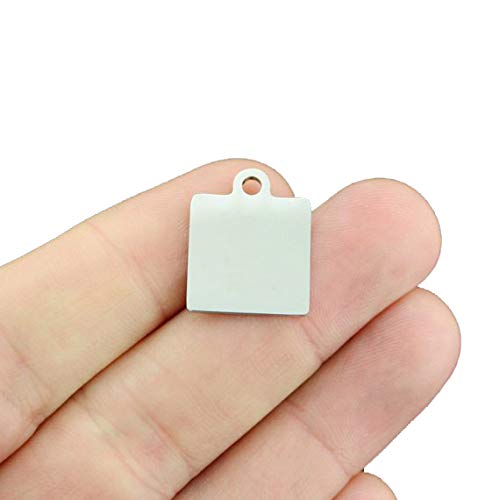 Exclusive Teacher Stainless Steel Charm - 'The Influence of a Great Teacher Can Never Be Erased' - Bulk 10 Pack (BFS4224) - Perfect for Teacher Appreciation Gifts, Graduation Tokens & Educator Jewelry