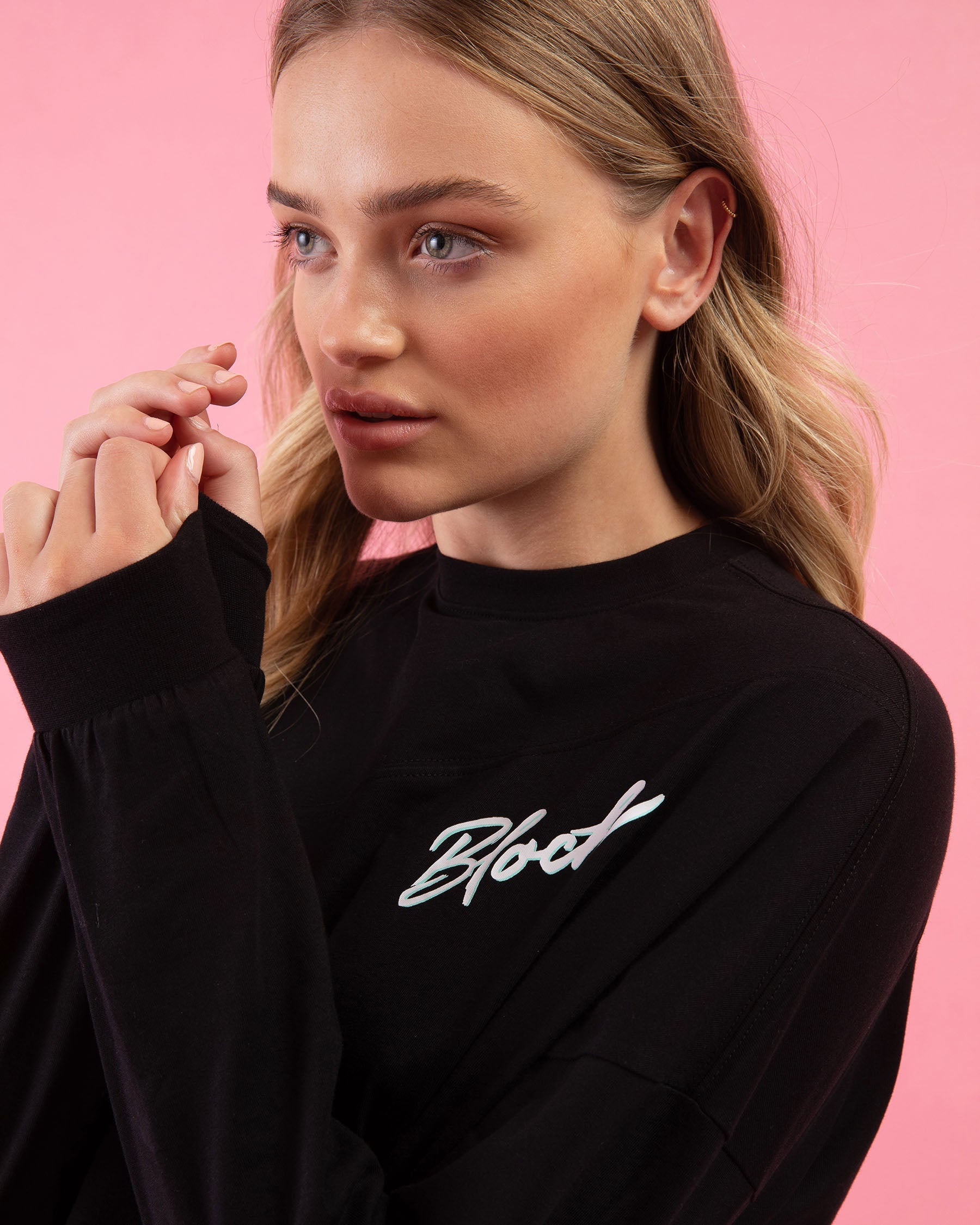 Bloch Play Oversized Long Sleeve T-Shirt for Women - Comfortable & Stylish Casual Wear for Everyday Outfits & Lounge