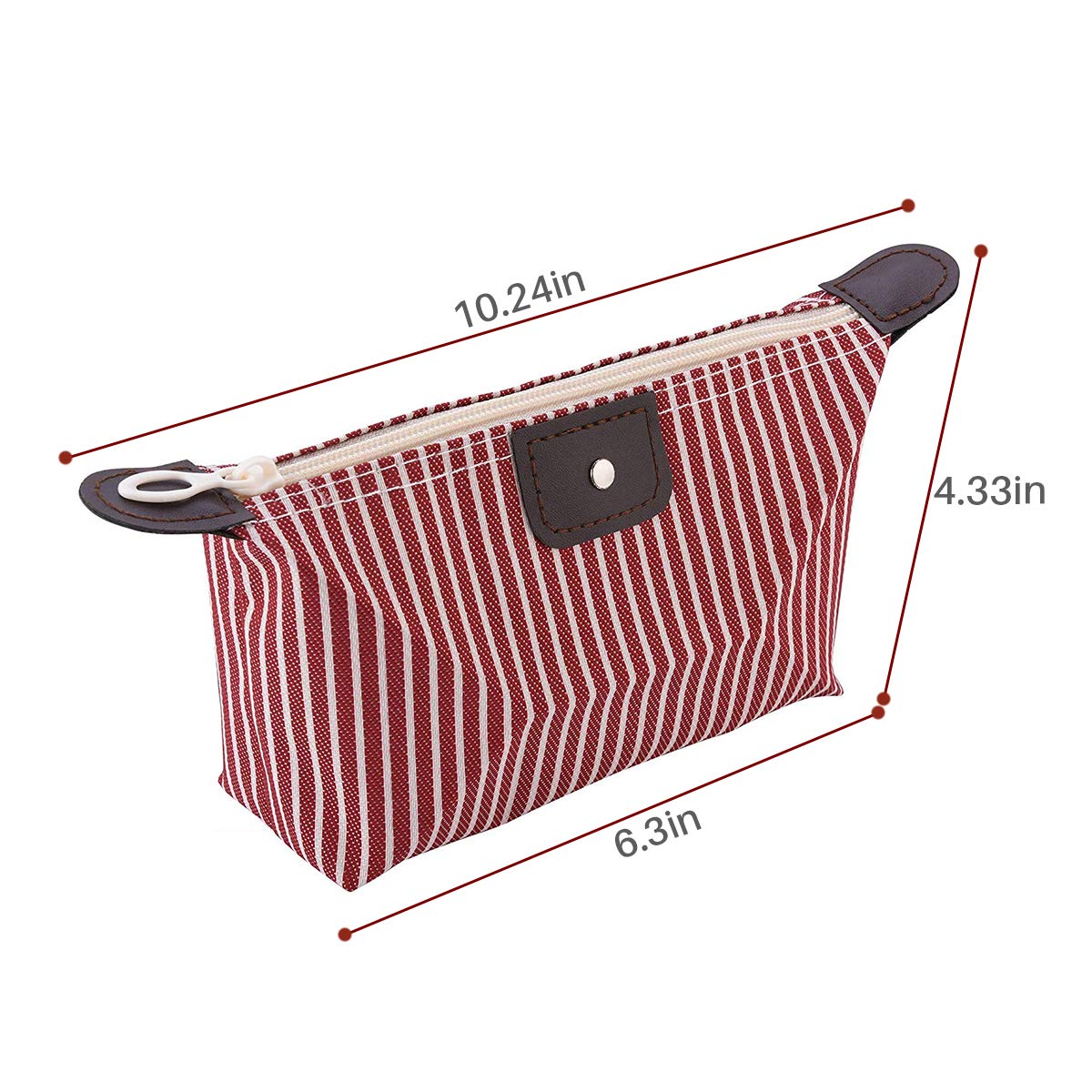 Waterproof Makeup Bag Set for Women - 6 PCS Travel Cosmetic Organizer, Multifunctional Toiletry Pouch, Portable Dumpling Shaped Cosmetic Case for Travel, Gym & Daily Use (6 Colors)
