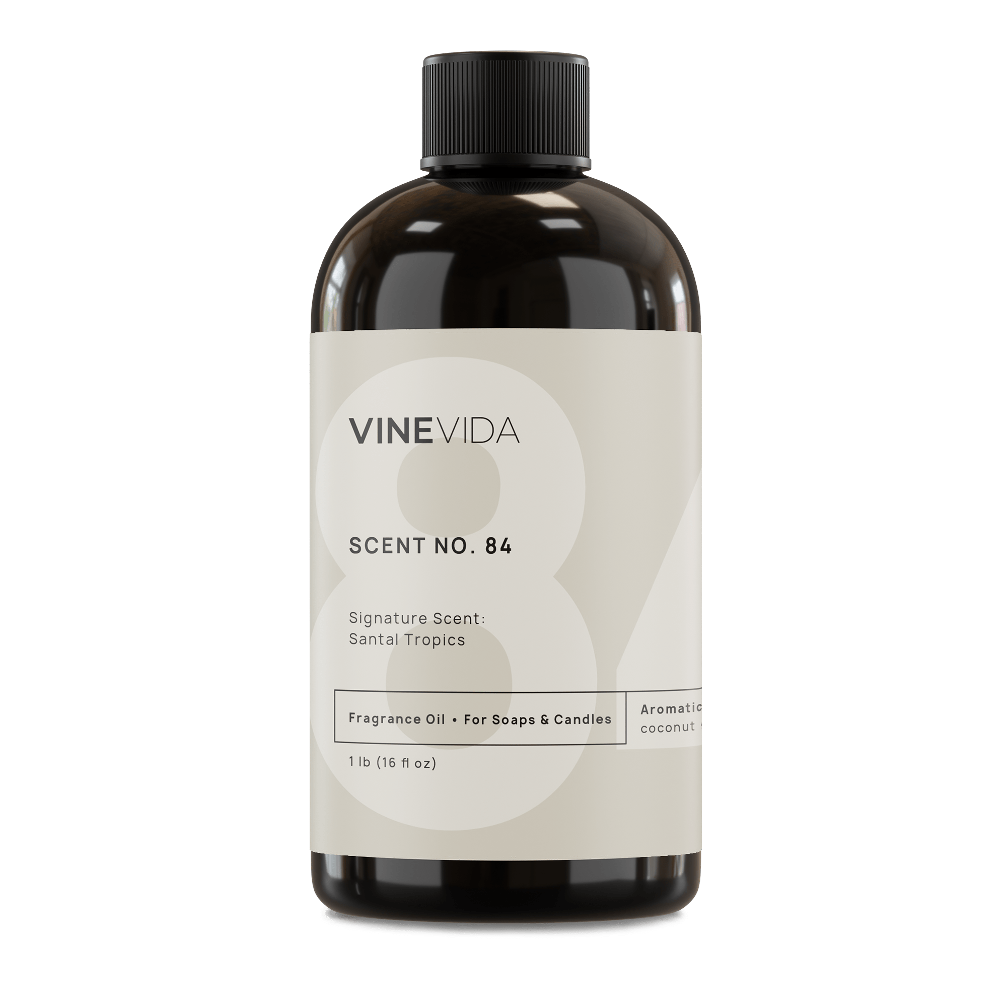 NO. 84 Santal Tropics Fragrance Oil - Premium Scent for Handmade Soaps, Candles & DIY Home Fragrance - Perfect for Aromatherapy, Relaxation & Gift Giving