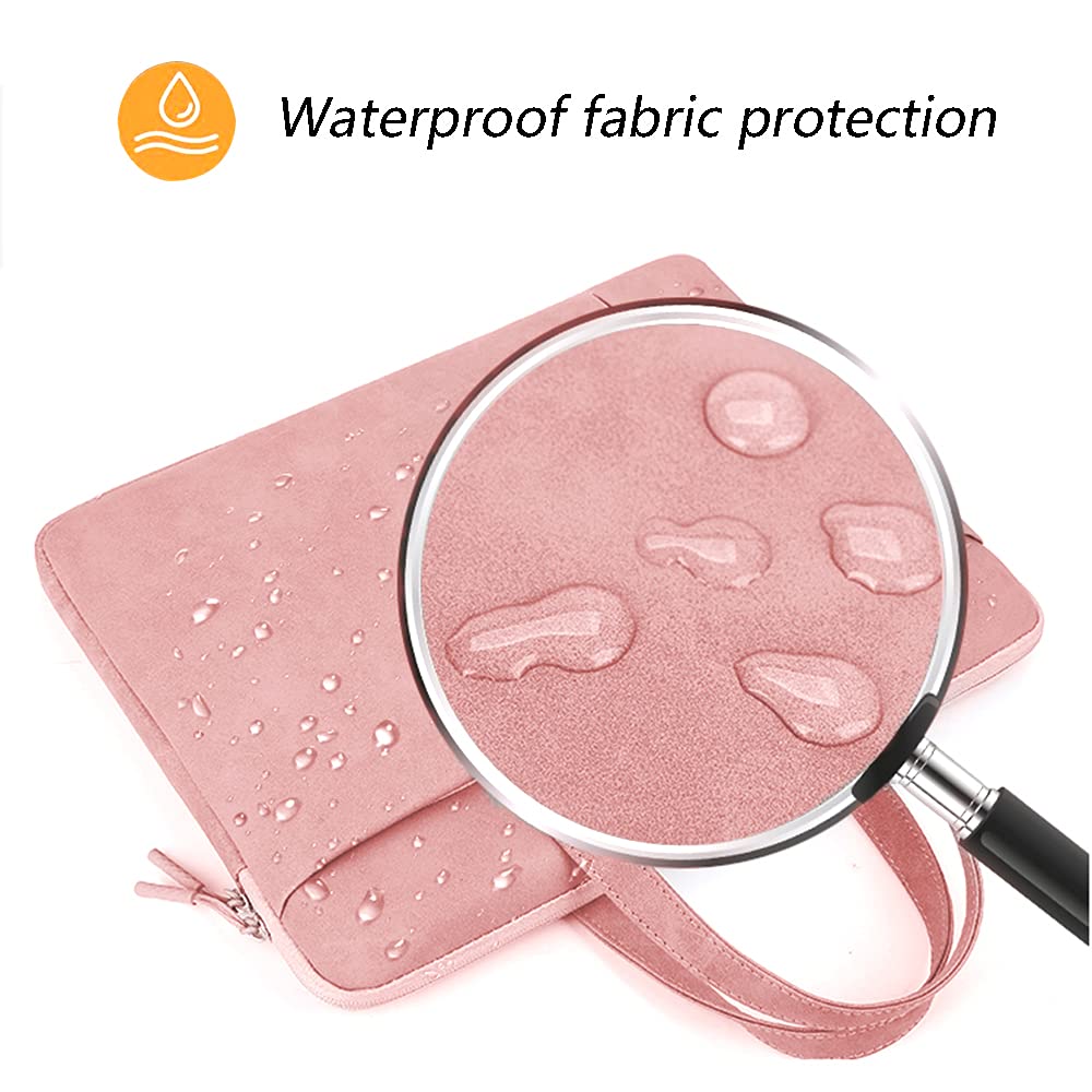 Slim Waterproof 13 Inch Laptop Case with Handle - 360° Protective Laptop Briefcase Bag for MacBook Pro 13.3, MacBook Air & Notebook Computers | Perfect for Business Travel, Commuting & Office Use