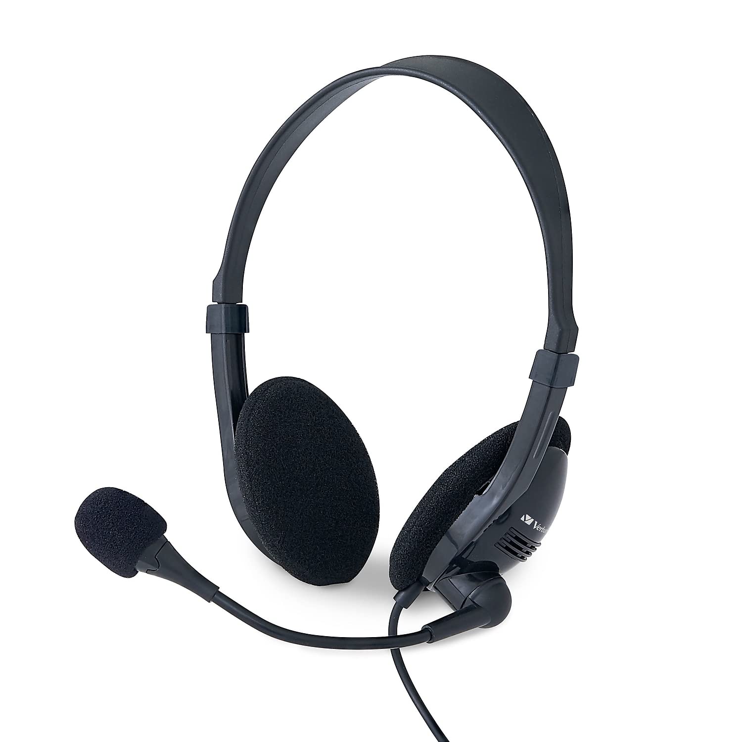 Verbatim Stereo USB Headset with Noise-Canceling Microphone & In-Line Volume Control - Perfect for Online Meetings, Gaming & Remote Work