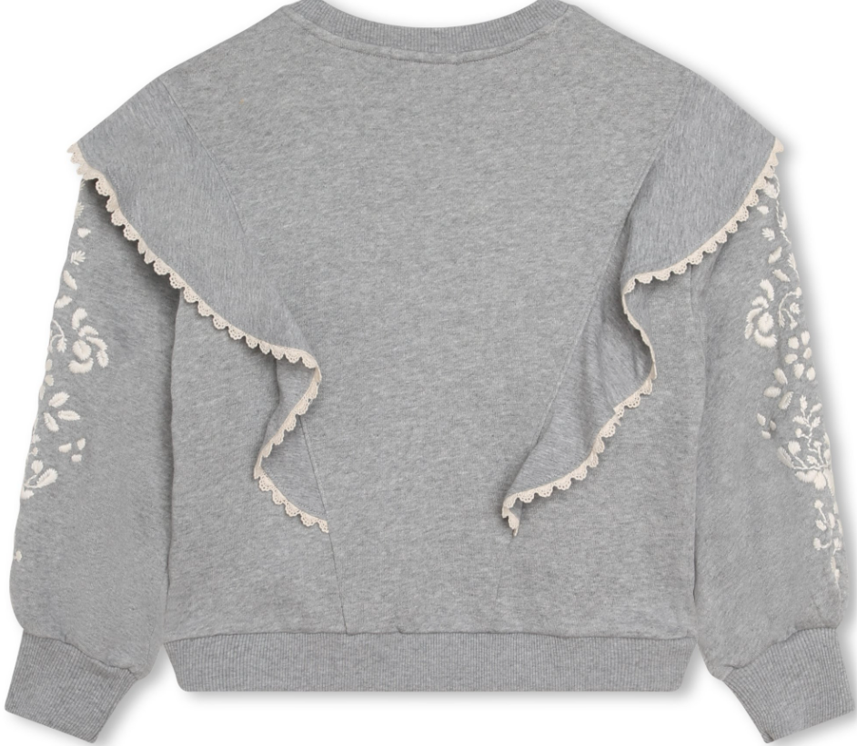 Chloe Embroidered Sweatshirt for Women - Soft & Stylish Pullover for Casual Wear, Lounge & Everyday Outfits