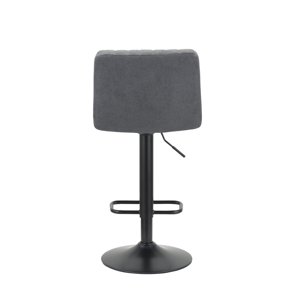 Adjustable Height Fabric Stool with Metal Legs (35