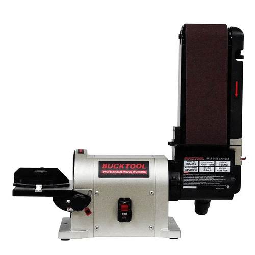 BD4603 Benchtop Disc & Belt Sander - 3/4HP Direct Drive Motor with Portable Base for Woodworking, Metal Polishing & DIY Projects