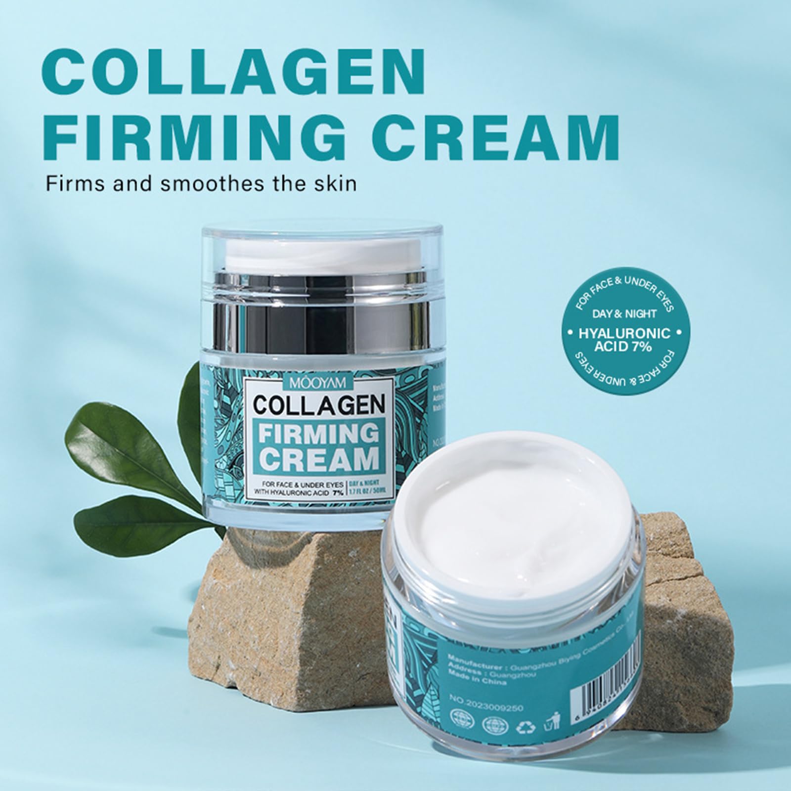 Retinol Neck Firming Cream - Anti-Aging Tightening & Lifting Moisturizer with Collagen & Hyaluronic Acid for Women & Men - 1.78 Fl Oz - Reduce Wrinkles & Double Chin for Youthful Neck Care