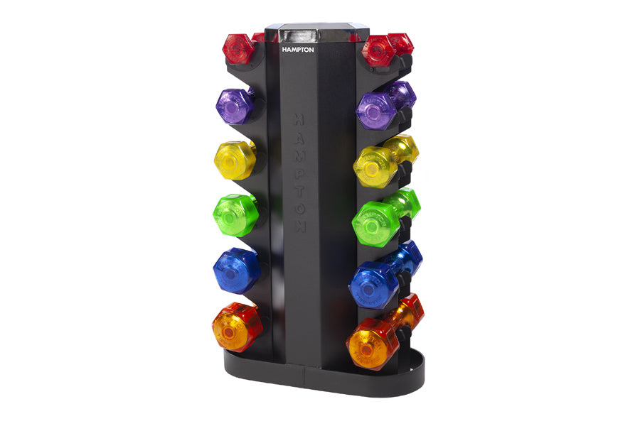 Hampton JELLY BELL Urethane Aerobic Dumbbells - Lightweight Workout Weights for Home Gym, Yoga & Fitness Training - Perfect for Women's Exercise, Cardio & Strength Training