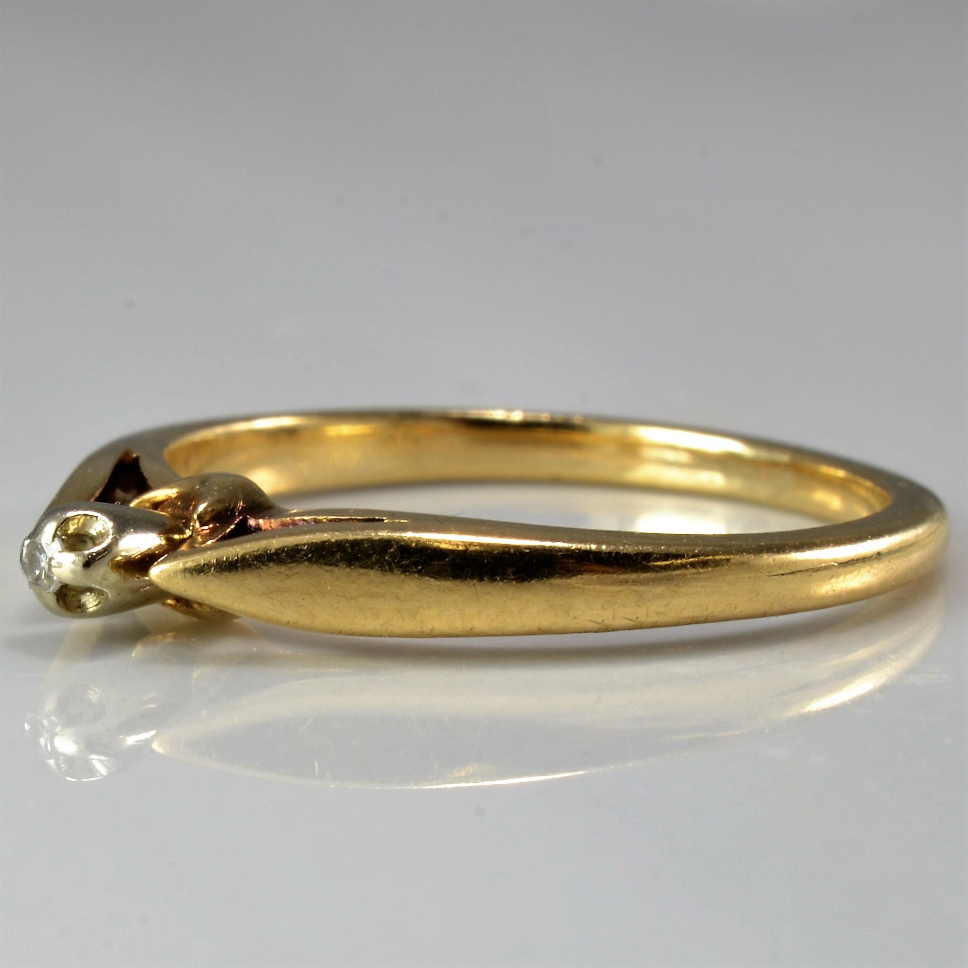 Elegant Petite Tapered Diamond Ring - Size 4.5 - Perfect for Engagement, Wedding Bands & Anniversary Gifts | Dainty Stackable Ring for Everyday Wear