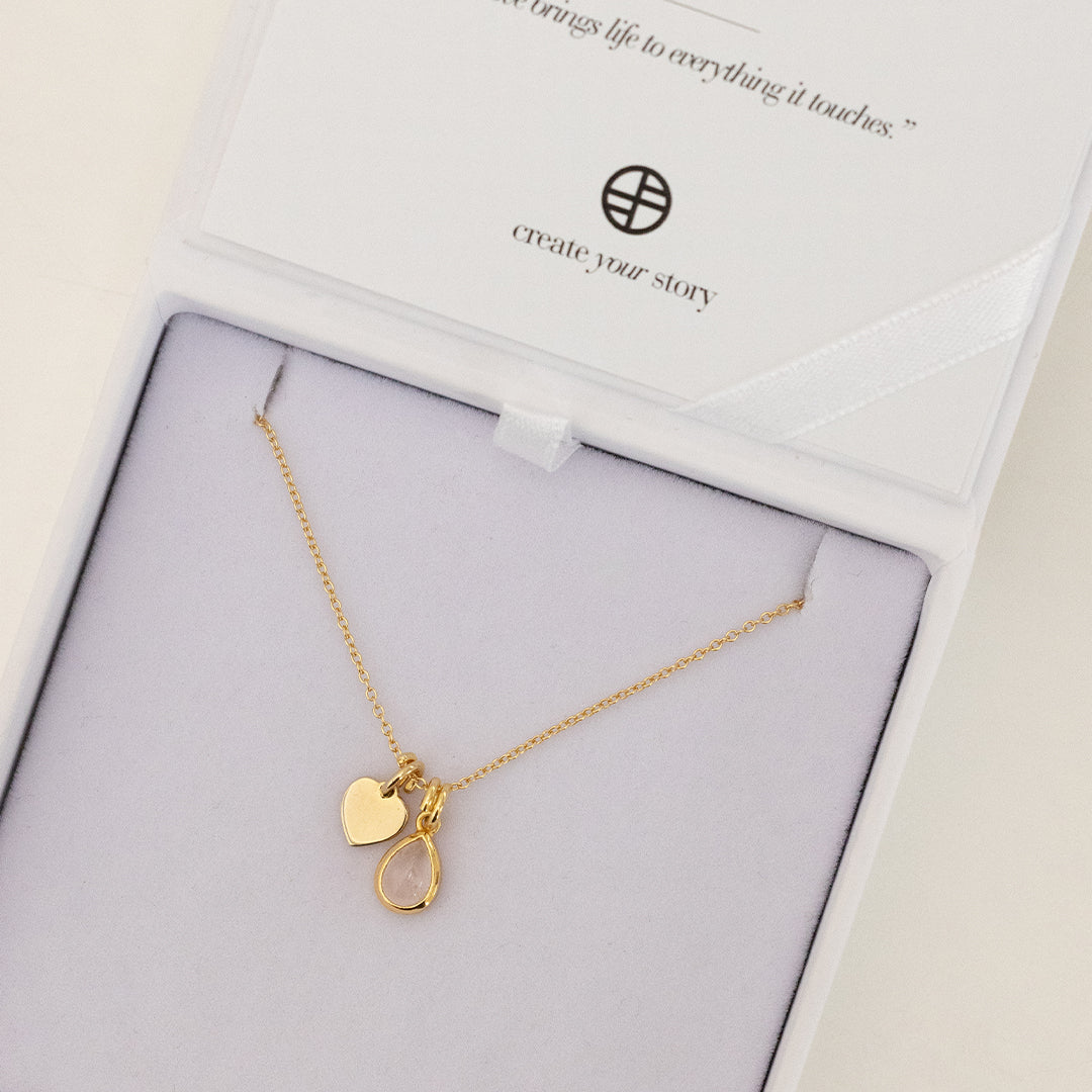 Anniversary Charm Necklace - Elegant Heart Pendant Jewelry for Women - Perfect Gift for Wife, Girlfriend, Mother on Valentine's Day, Birthday & Special Occasions