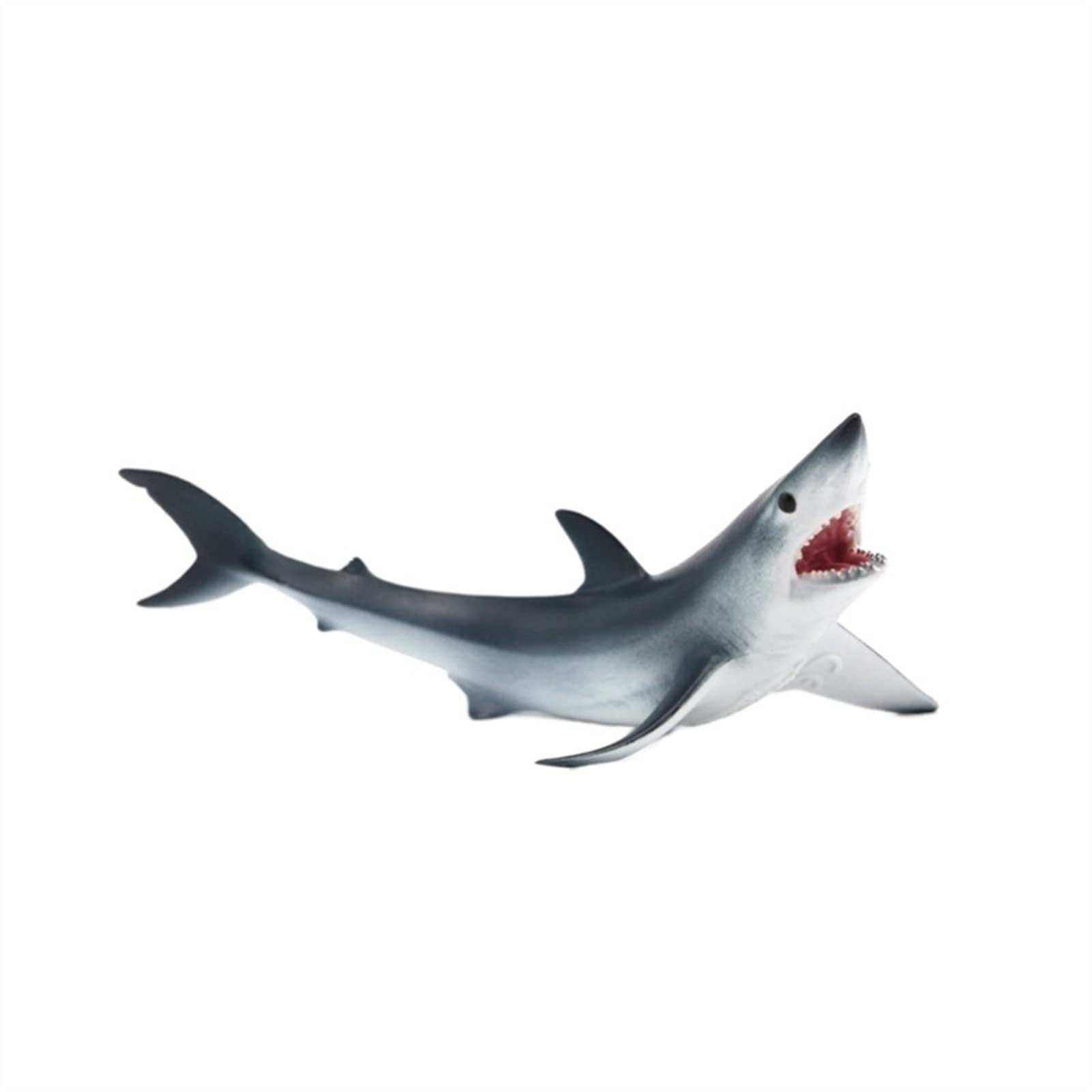 Realistic Mako Shark PVC Rubber Animal Toy - Static Simulation Shark Figure for Home & Office Decor, Jungle Themed Party, Kids Playroom & Collectibles