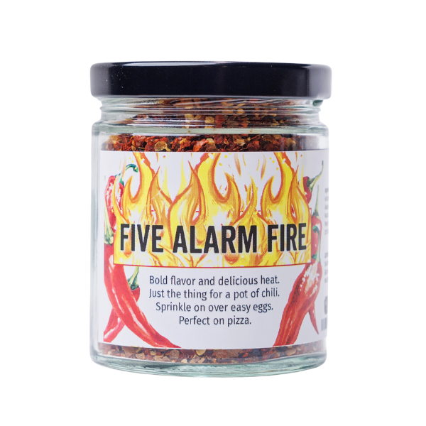 Five Alarm Fire Hot Sauce - Extra Spicy Gourmet Hot Sauce for Tacos, Wings & BBQ - Perfect for Heat Lovers & Chili Enthusiasts
