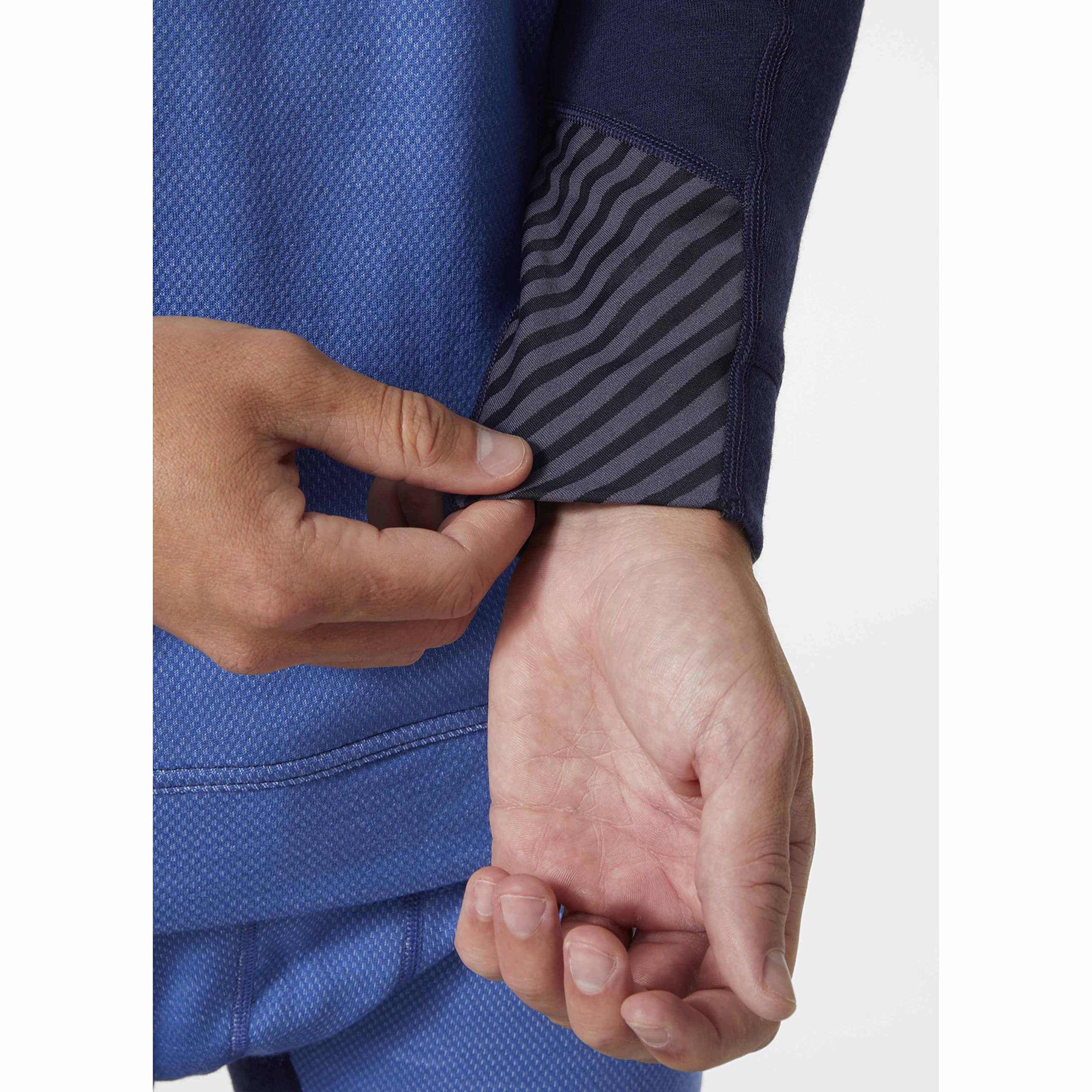 Helly-Hansen Men's Workwear LIFA Merino Wool Crewneck Sweater - Warm & Durable Base Layer for Outdoor Work, Hiking & Winter Activities