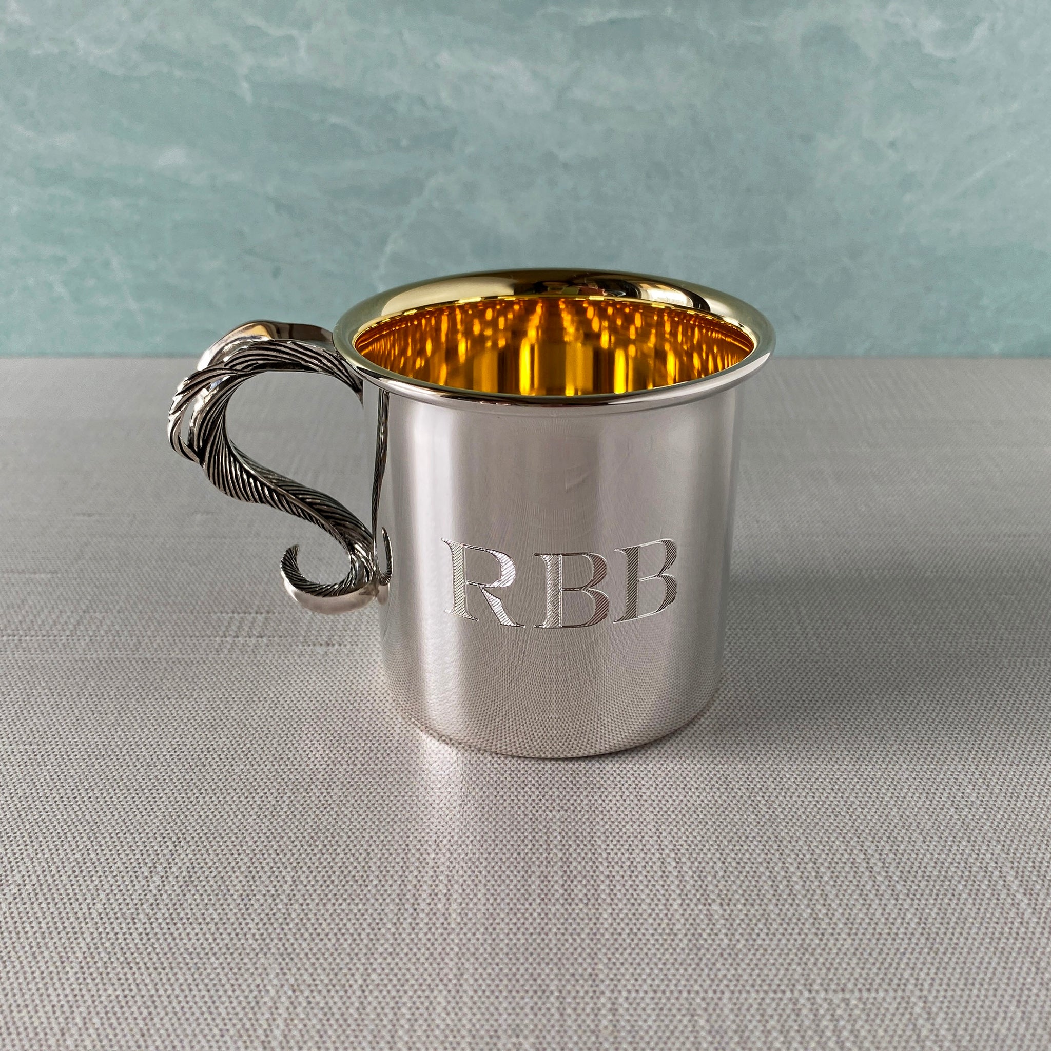 Grainger McKoy Sterling Silver Baby Cup - Elegant Christening Gift for Newborns, Baptism Keepsake, Personalized Engraving Option - Perfect for Baby Showers, 1st Birthday, and Special Milestones