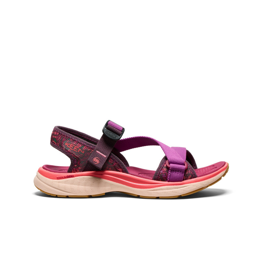 Women's Leiki Open Toe Sandal - Comfortable Summer Sandals for Women | Plum Perfect/Dubarry Colors | Perfect for Beach, Vacation & Casual Outings