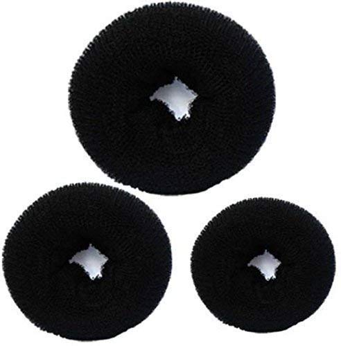 TWIREY Hair Donut Bun Maker Set - Small, Medium & Large Bun Ring Shaper for Perfect Hair Buns | Hair Styling Tool for Ponytails, Updos & Special Occasions