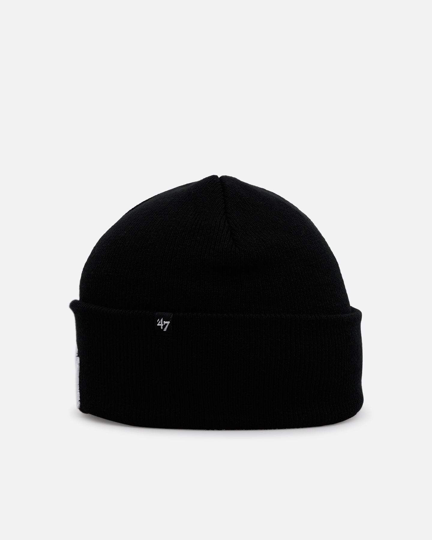 47 Brand New York Yankees Haymaker Cuff Knit Beanie - Black/White Winter Hat for Men & Women - Perfect for Baseball Games, Cold Weather & Street Style Fashion