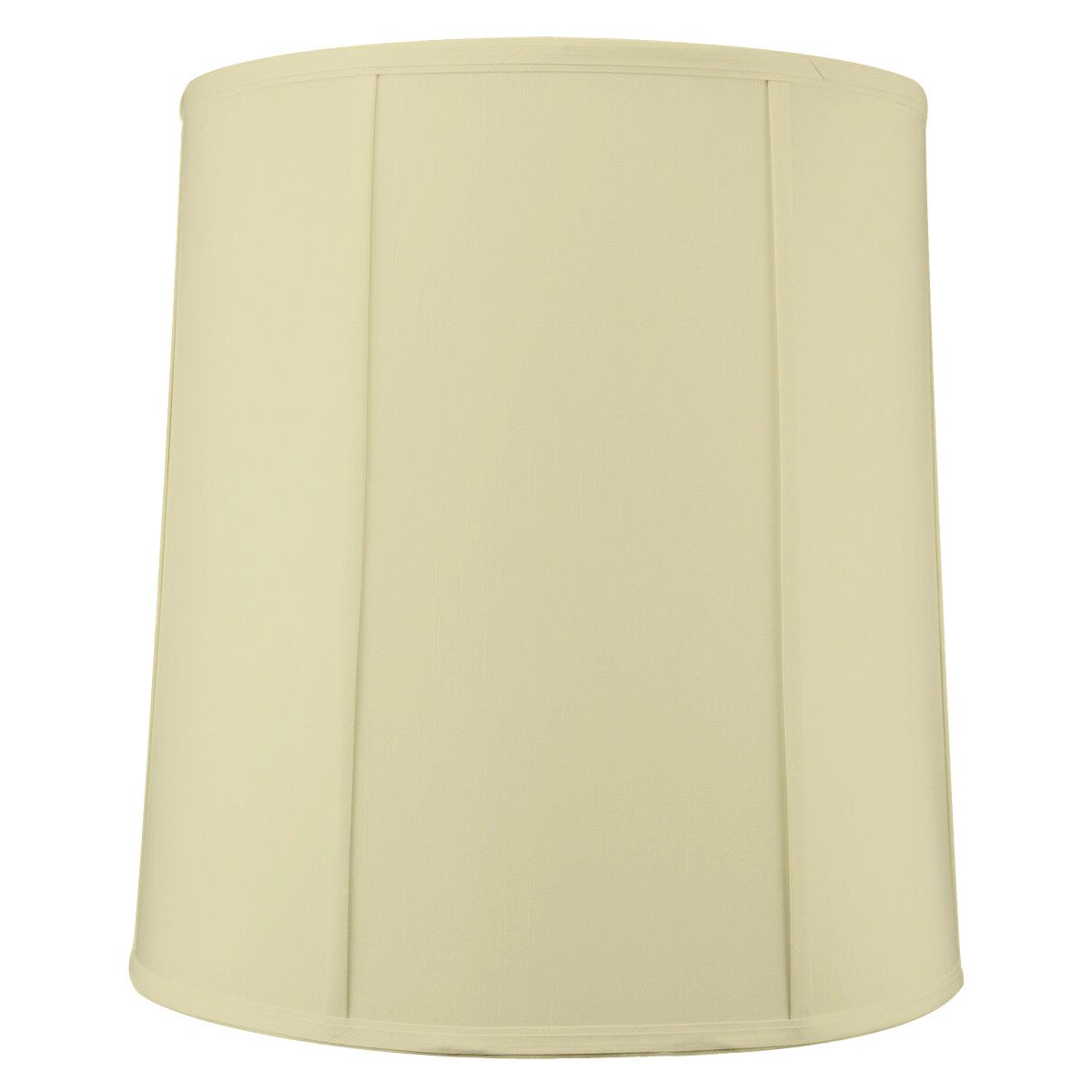 Prestige 14x16x17 Inch Tall Drum Lampshade - Eggshell White Shantung Fabric Cylinder Replacement Shade for Table Lamps | Perfect for Living Room, Bedroom & Office Lighting Decor