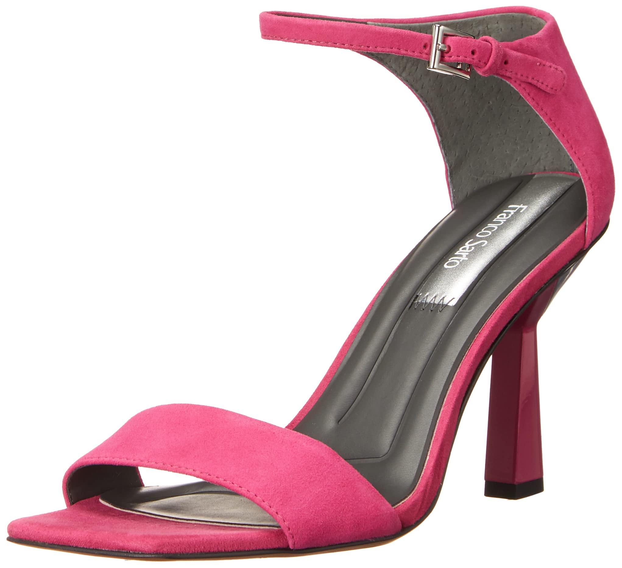 Franco Sarto Women's L-Remedy Ankle Strap Heeled Sandals - Comfortable Dress Shoes for Weddings, Parties & Evening Events