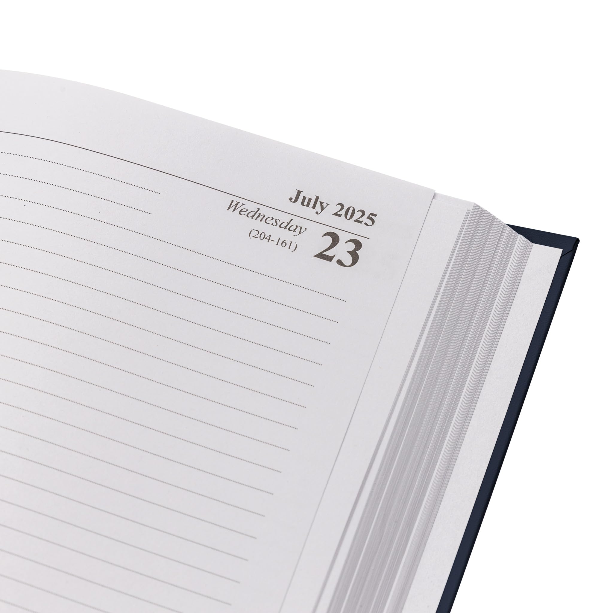 Evelay 2025 A4 A5 Day-to-Page Diary Planner - Hardback Academic Organizer for Home, Office & School - Full Year Daily Schedule Notebook (A5 Size, Navy Blue) - Perfect for Goal Tracking, Time Management & Productivity Planning
