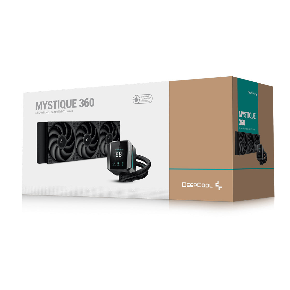 Deepcool MYSTIQUE 360 LCD 360mm Liquid AIO CPU Cooler - High Performance RGB Water Cooling System for PC Gaming & Overclocking - Perfect for Gaming Rigs, Workstations, and High-End PC Builds