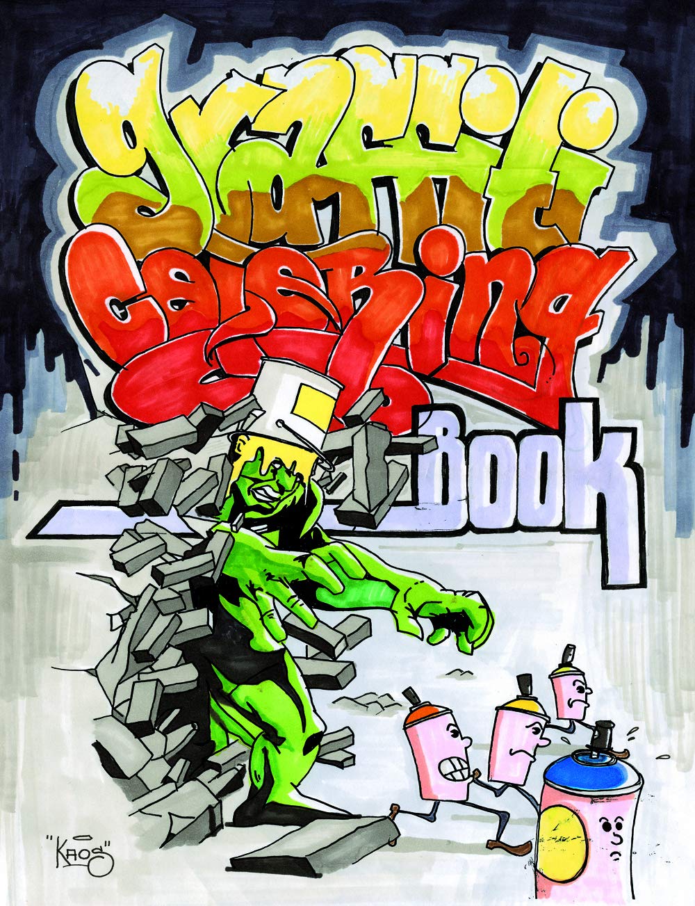 Graffiti Coloring Book for Adults & Teens - Urban Street Art Designs to Color | Stress Relief & Creative Fun