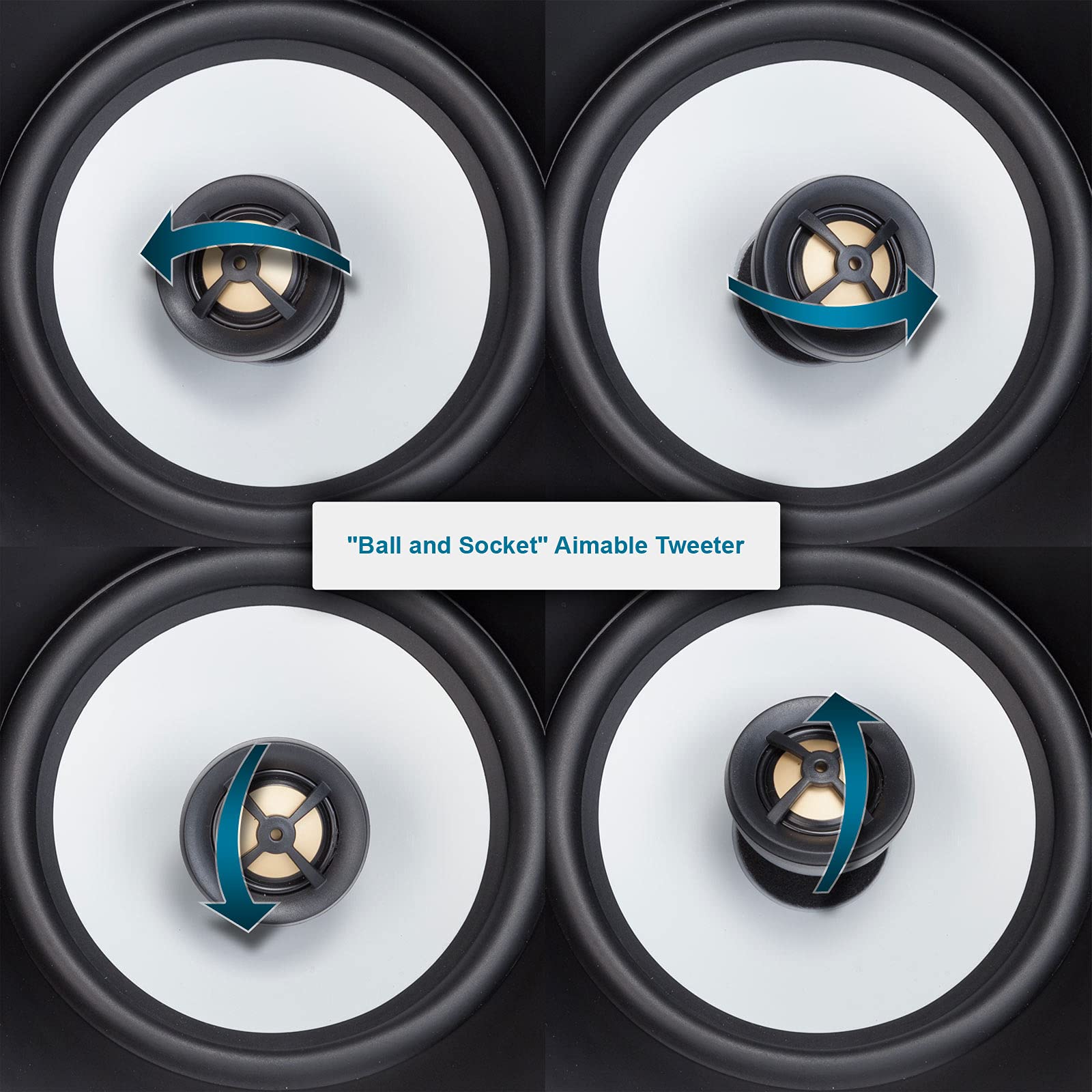 HDX-R65AIM In-Ceiling Directional Speakers - Set of 2 | High-Quality Audio for Home Theater & Multi-Room Systems