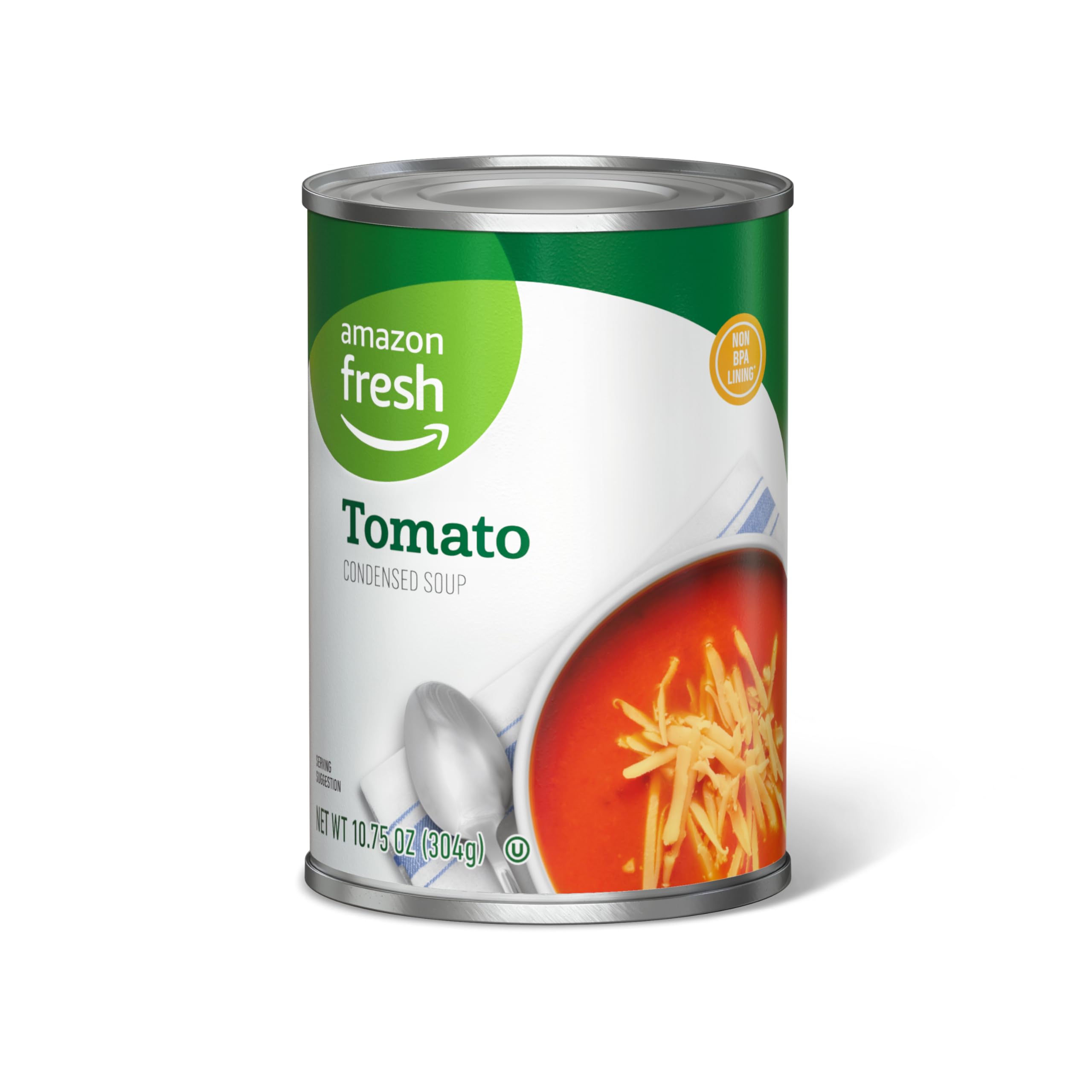 Organic Condensed Tomato Soup 10.75 Oz - Non-GMO, Gluten Free - Perfect for Grilled Cheese, Cooking & Quick Meals - Amazon Fresh (Packaging May Vary)