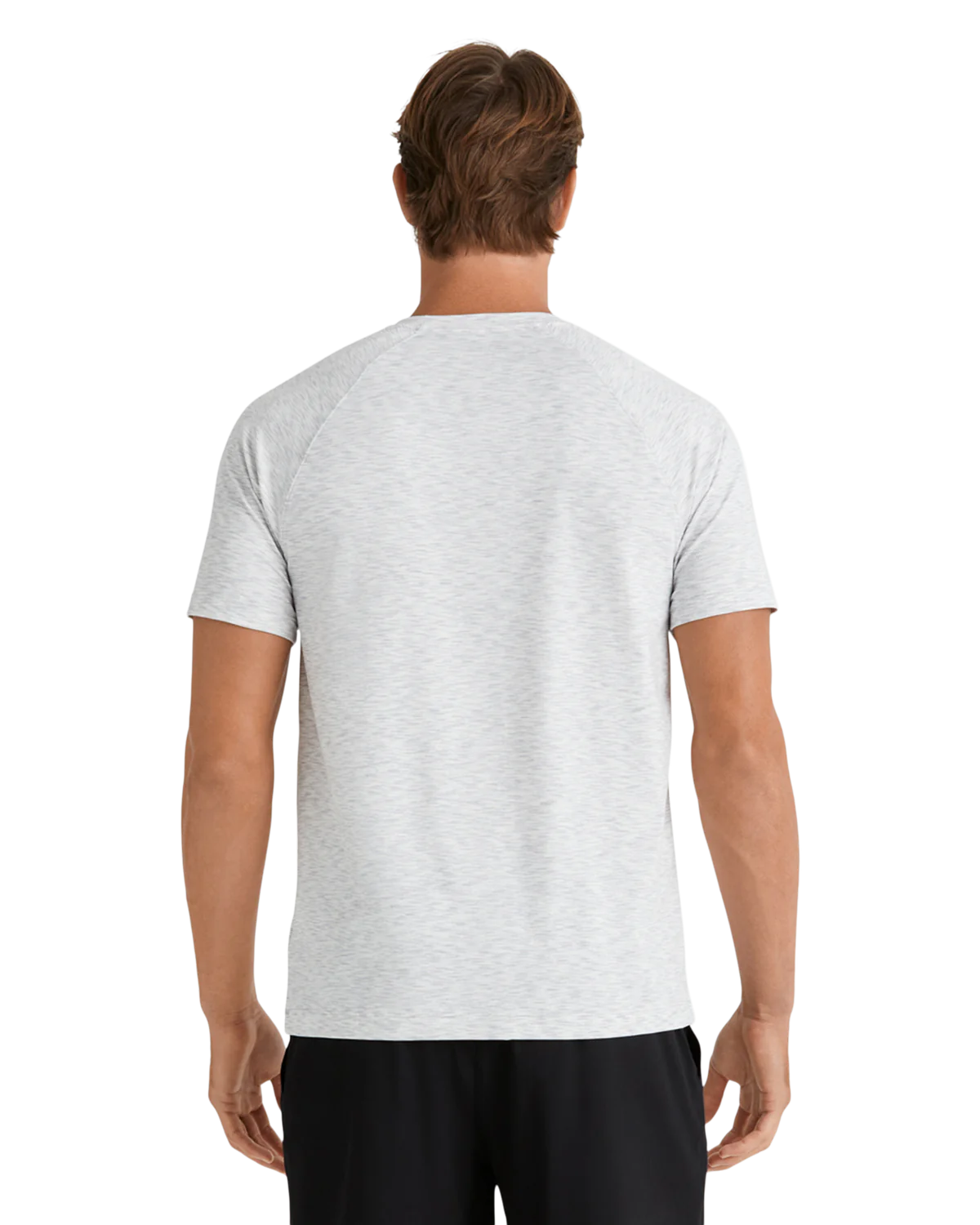 Rhone Men's Reign Trim Fit T-Shirt - Gray Space Dye | Moisture-Wicking Performance Tee for Gym, Running & Casual Wear