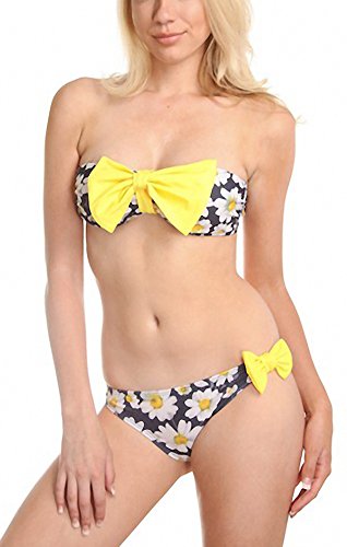 White and Yellow Daisies (Top and Bottom Bow)