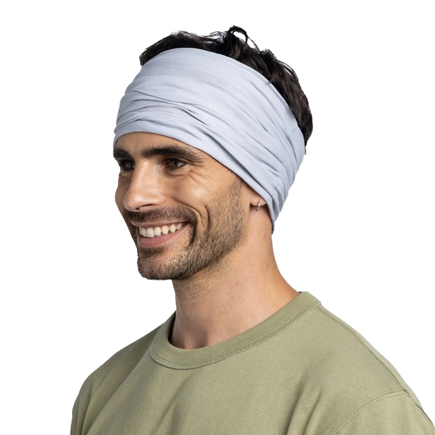 CoolNet UV® Cooling Neck Gaiter - Dusted Light Grey for Sun Protection & Outdoor Activities | Hiking, Running, Cycling, Fishing