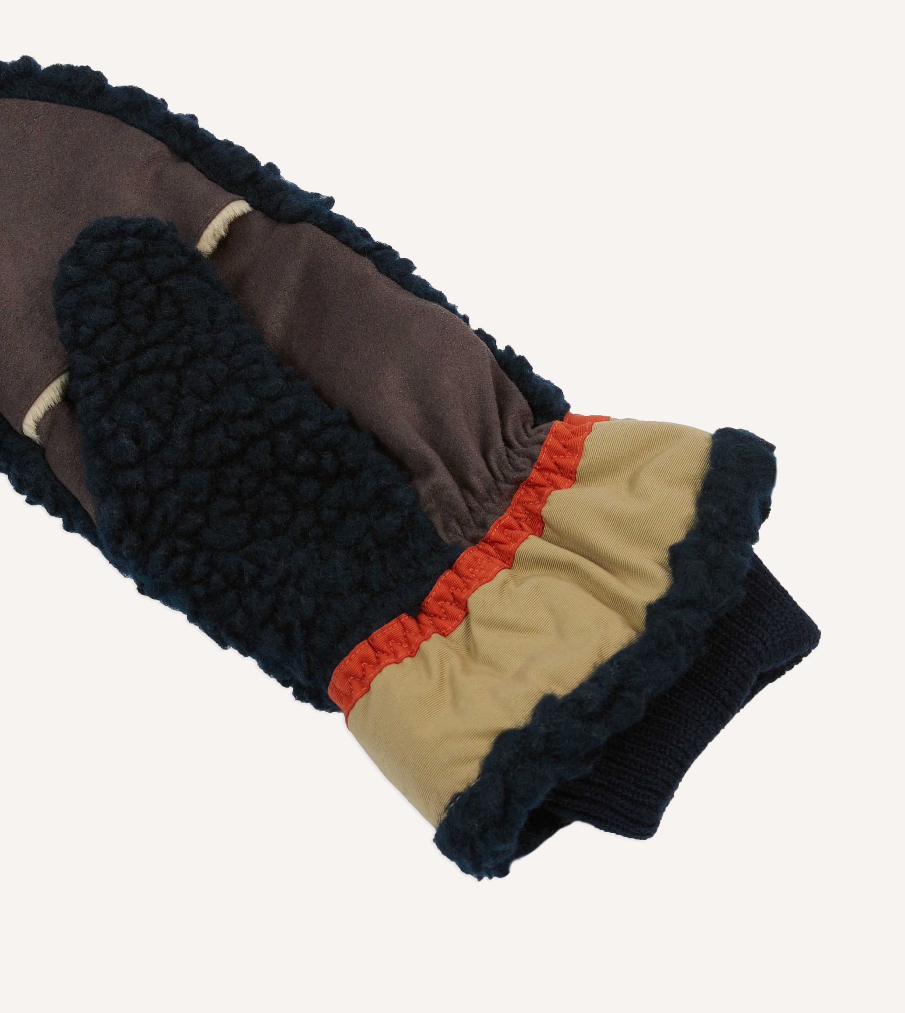 Elmer Navy Teddy Mitten - Soft Winter Gloves for Women & Men, Warm Fleece Lined Knit Mittens for Cold Weather - Perfect for Snowboarding, Skiing, and Outdoor Activities