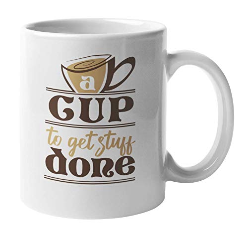 11oz Motivational Coffee & Tea Mug for Office Work - Perfect Gift for Colleagues & Coworkers - Ideal for Desk Use, Meetings & Productivity Boost