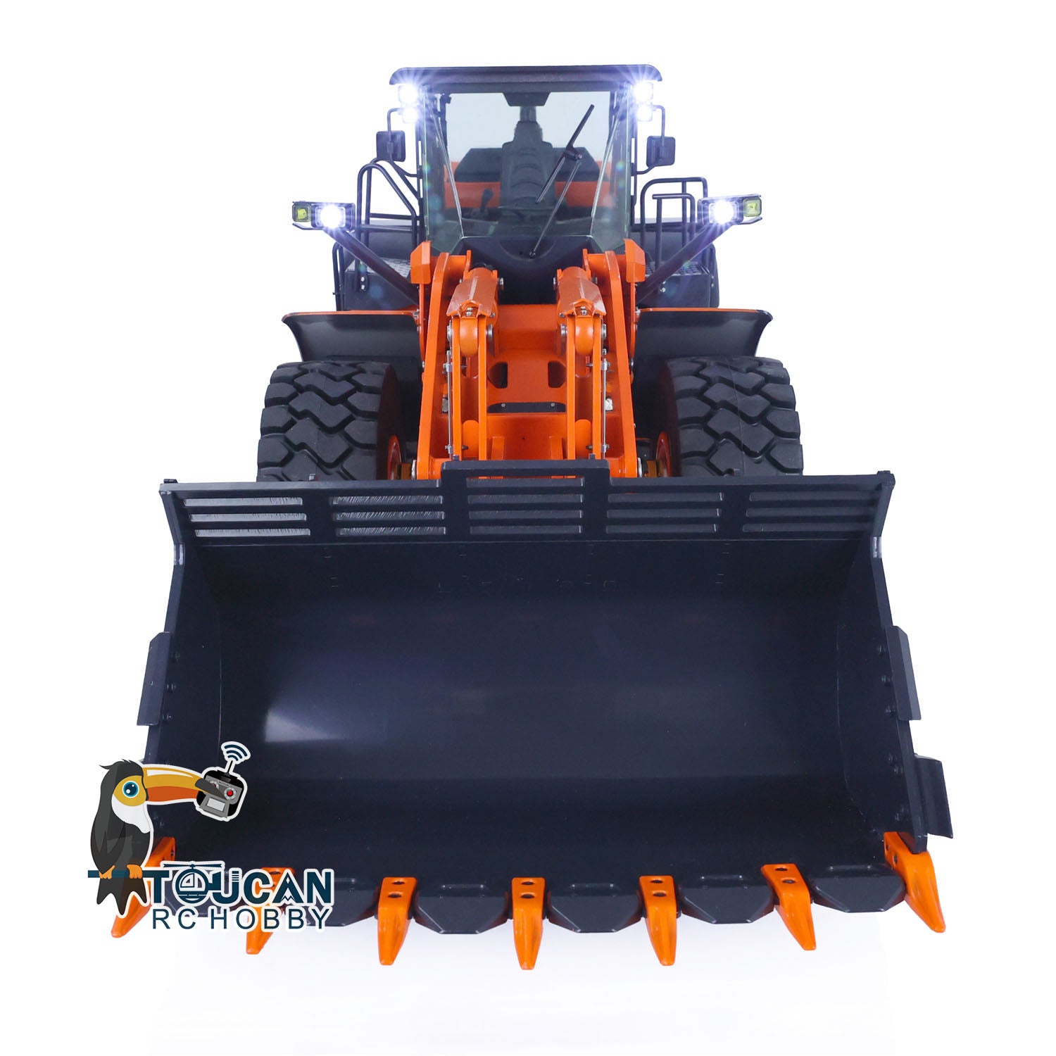 1/14 Scale Hydraulic RC Loader ZW370 JDM 198 - Remote Control Metal Construction Truck with New Sound Module - Realistic Model for Construction Site Play & Collectors