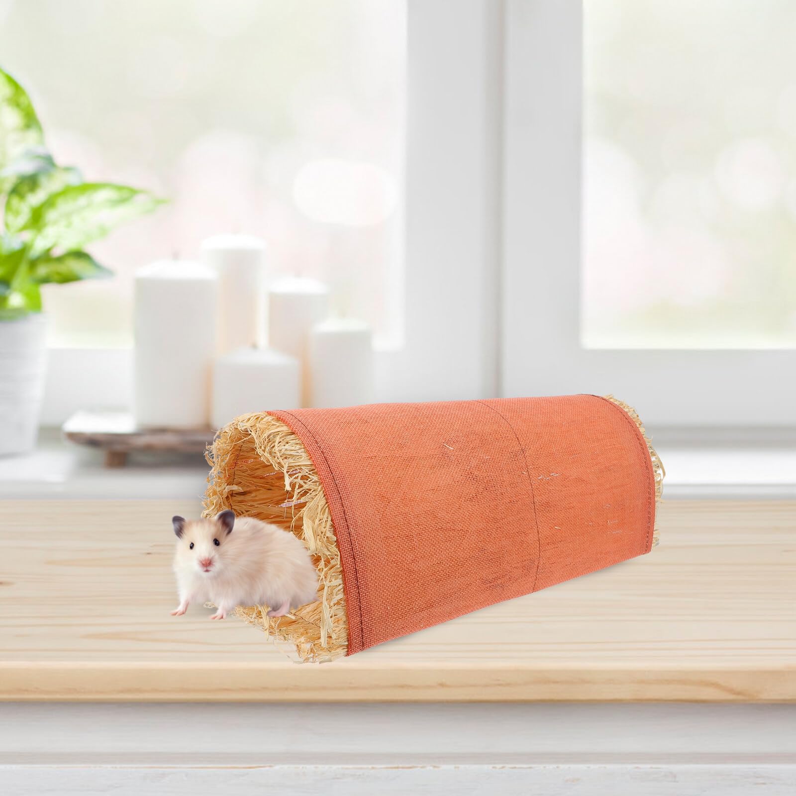 Rabbit Tunnel Toy for Small Pets - Hideout & Play Tube for Hamsters, Bunnies & Guinea Pigs | Fun Exercise & Exploration for Cages & Playpens