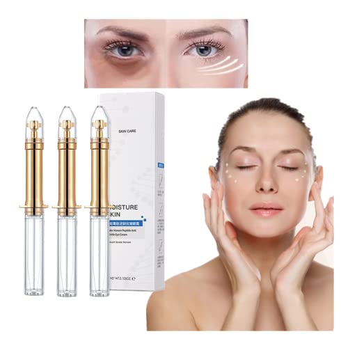 Snake Venom Peptide Anti-Wrinkle Eye Cream - Dark Circle & Puffiness Treatment, Natural Firming Eye Serum for Eye Bags, Wrinkles & Fine Lines (3-Pack) | Day & Night Use for Youthful Eyes