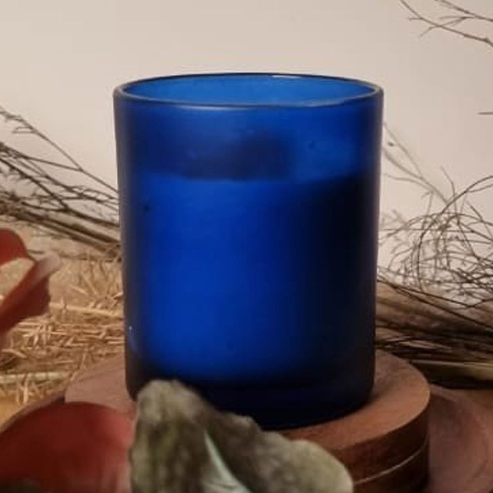 10 Pack Blue Frosted Glass Votive Tealight Candle Holders - Elegant Wedding Centerpieces, Christmas Decor, Bridal & Baby Shower Party Supplies - Perfect for Romantic Dinners, Holiday Tablescapes & Special Events