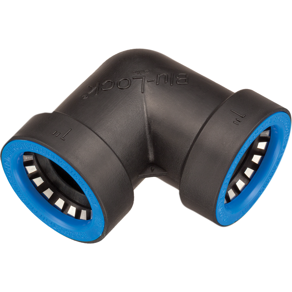 Hydro Rain BL406 010 Blu Lock 1 BL x Ell - Durable Irrigation Fitting for Lawn & Garden Watering Systems