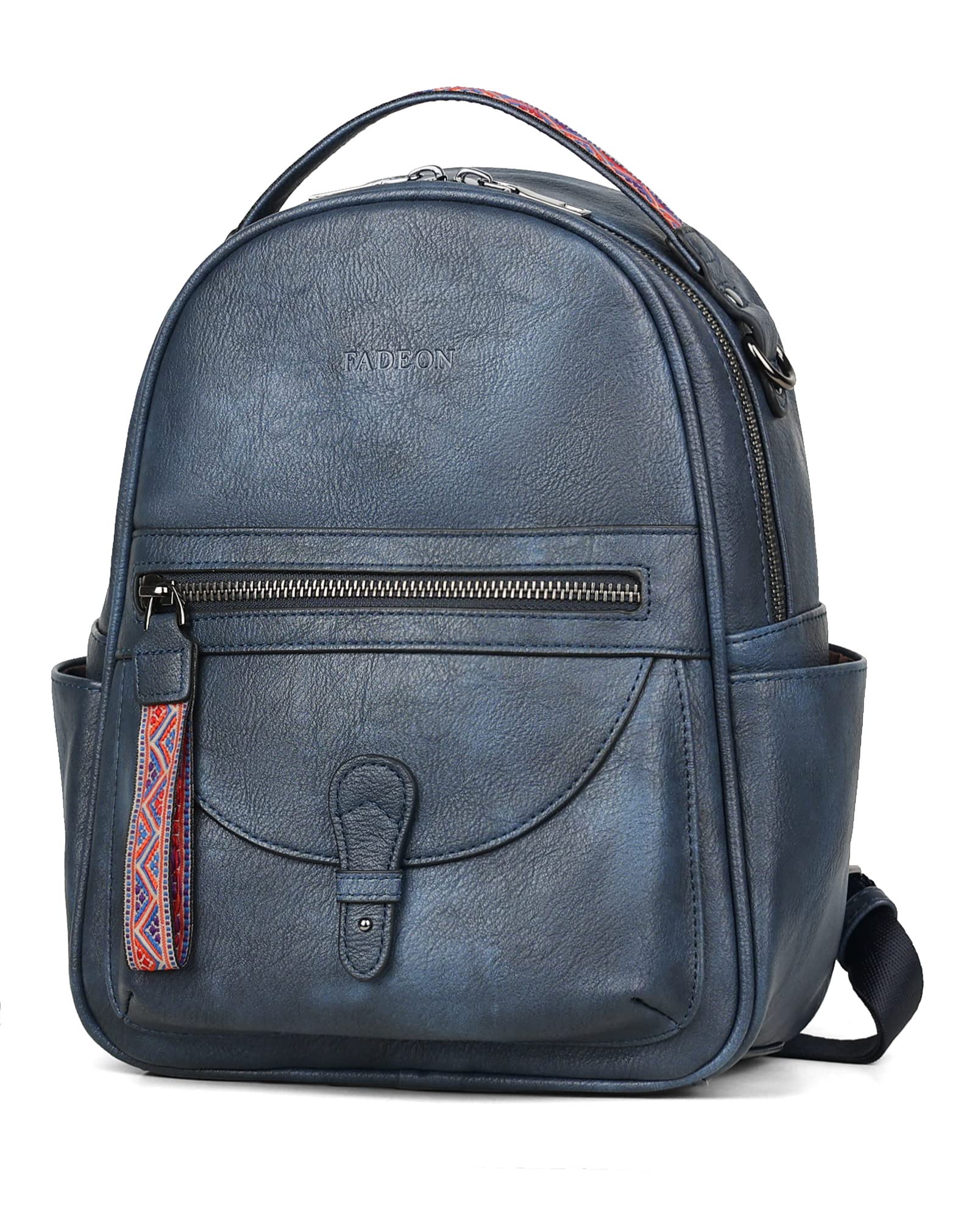 FADEON Mini Backpack Purse for Women - Stylish Leather Small Backpack with Spacious Design, Fashionable Shoulder Bag for Daily Use, Travel & Work Accessories