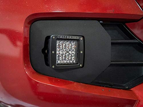 Cali Raised LED Fog Light Pods Kit with Brackets & H11 Adapters - Compatible with 2016-2023 Toyota Tacoma (3x2 18W Amber LED Pods) - Off-Road Lighting Upgrade for Night Driving & Adventure