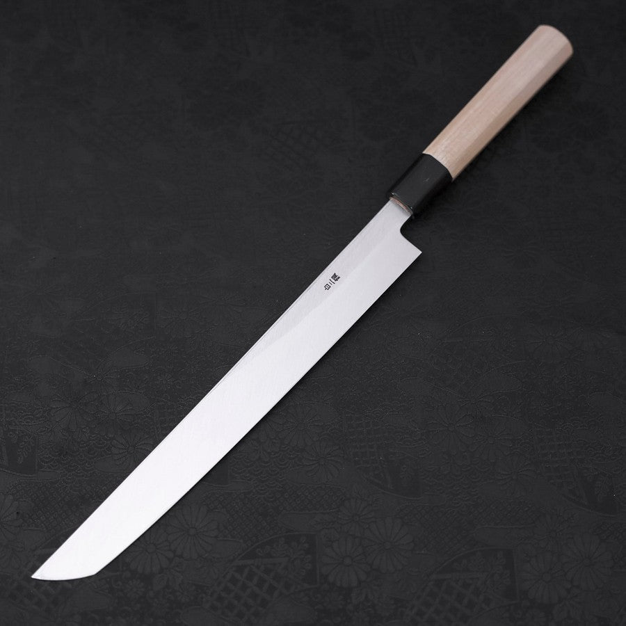 Premium Sakimaru Takohiki Japanese Knife - White Steel #2, Kasumi Finish, Buffalo Magnolia Handle, 270mm - Perfect for Sushi, Sashimi & Precision Cutting