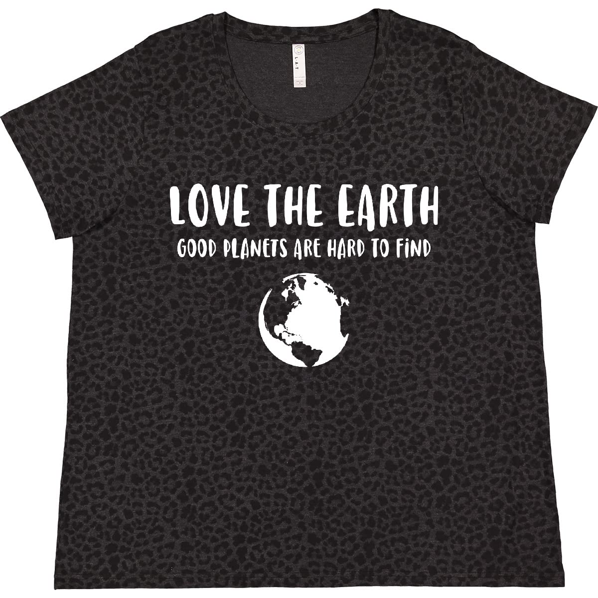 Inktastic Good Planets Women's Plus Size T-Shirt - Eco-Friendly Graphic Tee for Casual Wear, Outdoor Activities & Everyday Comfort