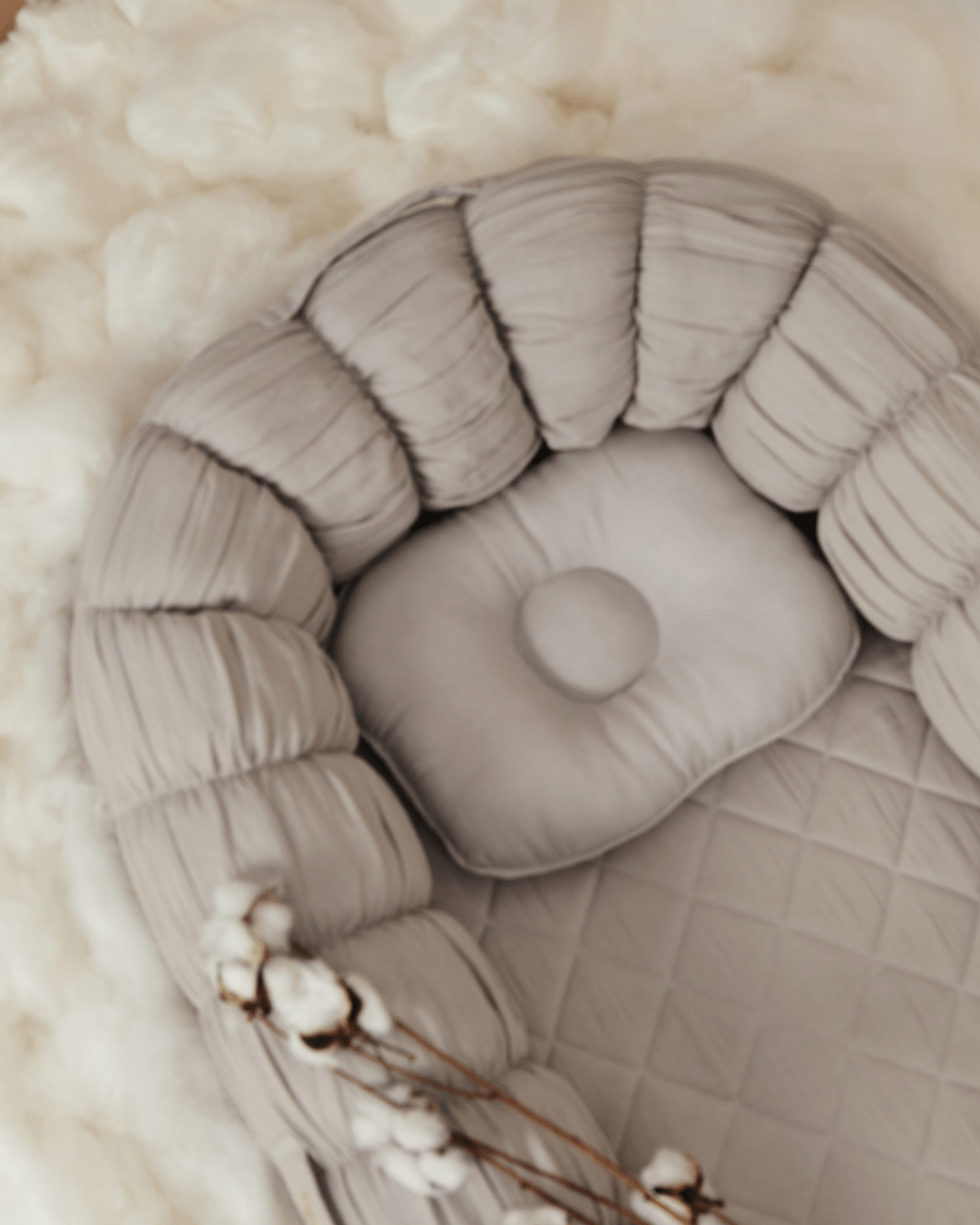 The Sleep Cloud Nest Grey - Ultra Comfort Memory Foam Pillow for Side, Back & Stomach Sleepers - Perfect for Home, Travel & Office Use