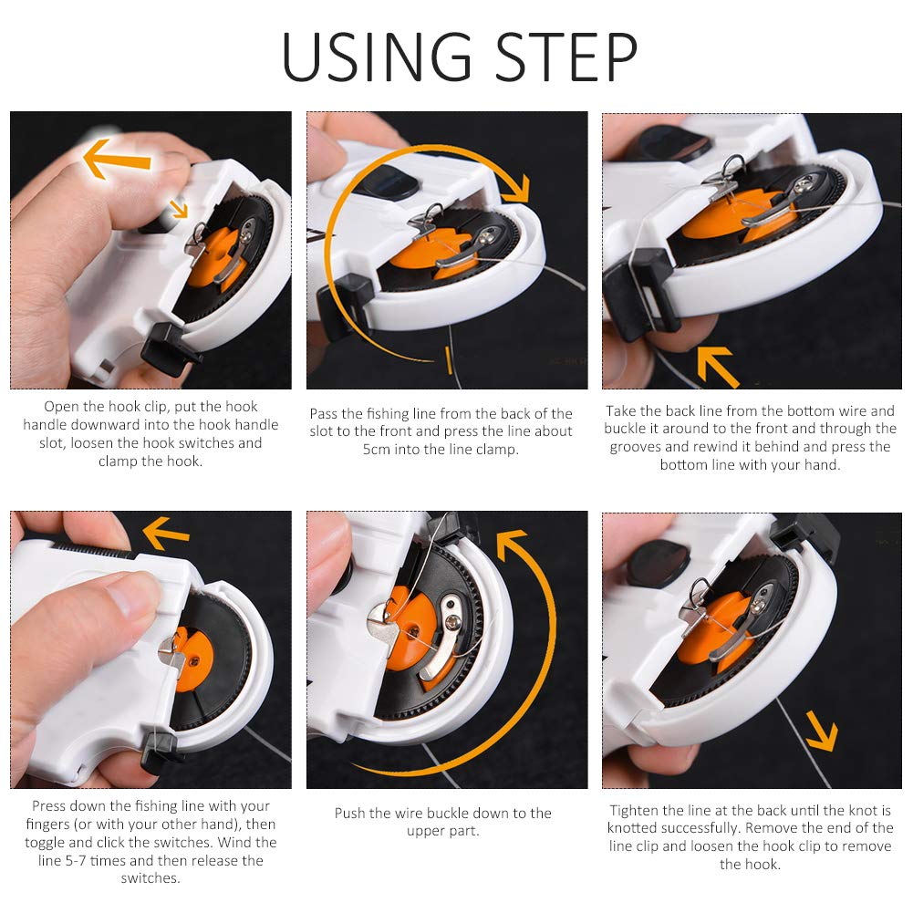 Automatic Fishing Hook Tier - Durable Fast Hook Line Tying Tool for Various Fishing Hooks | Perfect for Saltwater, Freshwater & Fly Fishing Accessories