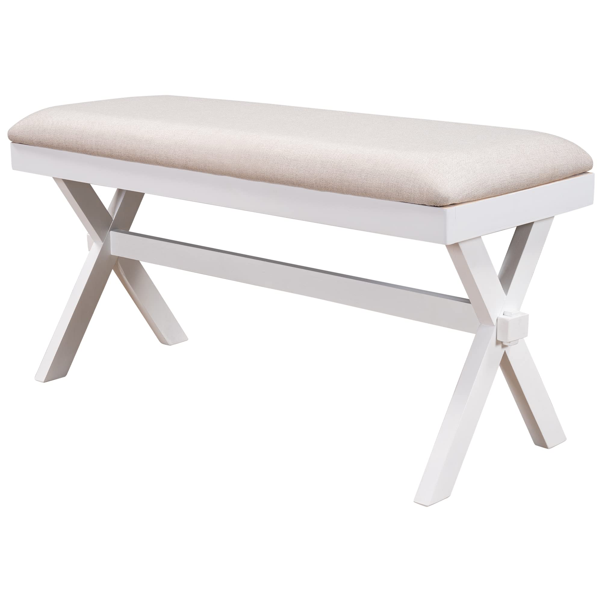 Premium White Wooden Dining Table Set with 3 Chairs - Modern Kitchen Furniture for Small Spaces, Breakfast Nook & Cozy Family Meals