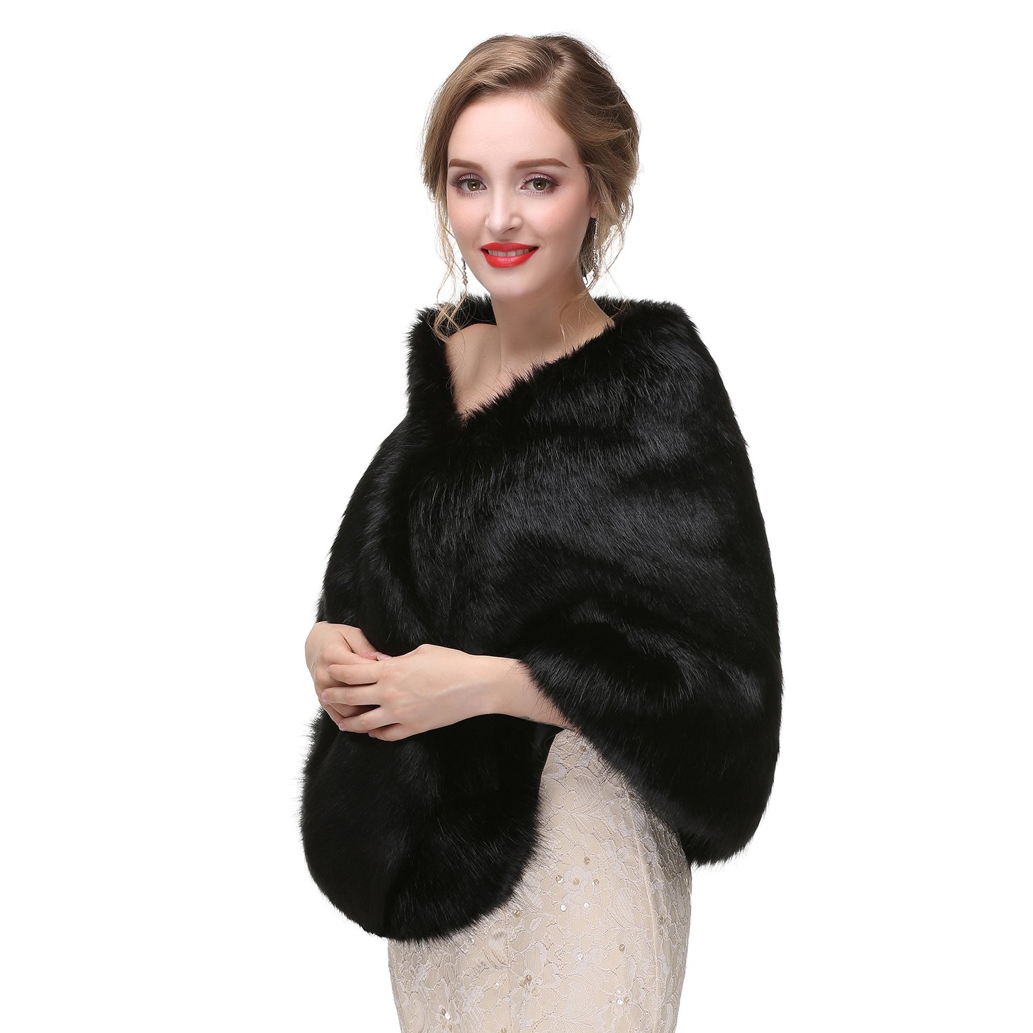 Elegant Wedding Shrug Stoles - Women's Lace Bridal Wrap Cape Shawl for Bridesmaids & Evening Dresses | Perfect for Weddings, Prom & Formal Events